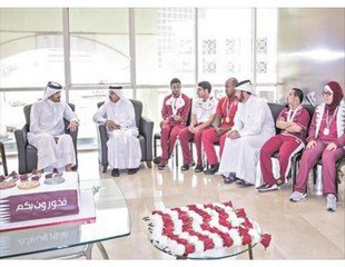رئيس اللجنة الأولمبية يكرّم أبطال الاحتياجات الخاصة