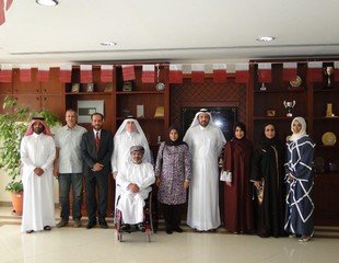 زيارة اعضاء الجمعيه الخليجيه للاعاقة